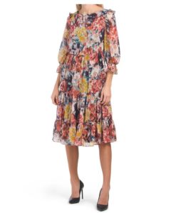 Image of sale on Bell Sleeve Floral Dress