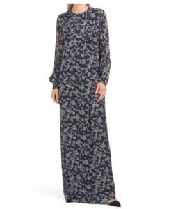 Image of sale on Floral Long Sleeve Dabine Gown