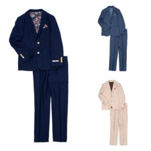 Image of sale on Navy Linen-Blend Two-Piece Suit – Toddler & Boys