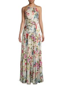 Image of sale on Floral Charmeuse Gown