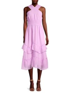 Image of sale on Shadow Stripe Midi Dress
