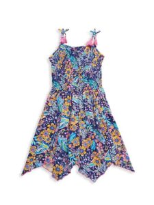 Image of sale on Little Girl’s Floral Smocked Dress