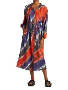 Image of sale on Tie-Dye Wrap Dress