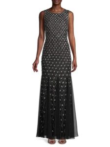 Image of sale on Beaded Sleeveless Gown