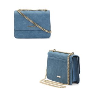 Image of sale on Penydre Quilted Flap Front Crossbody With Chain Strap
