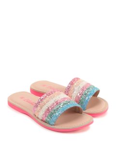 Image of sale on Girl’s Multicolored Glitter Sandals, Toddler/Kids