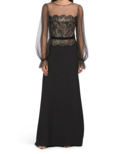 Image of sale on Sequin & Crepe Gown