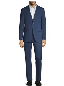 Image of sale on Standard-Fit Plaid Suit