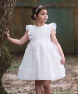 Image of sale on White Ruffle Alice A-Line Dress – Toddler & Girls