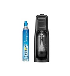 Image of sale on sodastream Fizzi Sparkling Water Maker (Black) with CO2 and BPA free Bottle