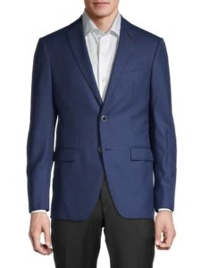 Image of sale on ​Bleecker Regular-Fit Bird’s-Eye Wool & Silk Jacket