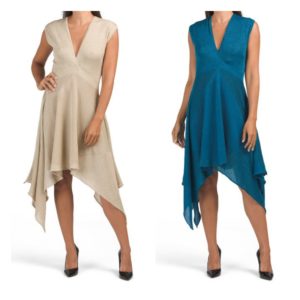 Image of sale on Asymmetrical Hem Midi Dress