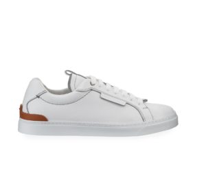 Image of sale on Men’s Ferrara Leather Low-Top Sneakers