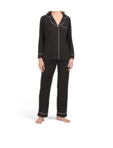 Image of sale on Long Sleeve Notch Collar Pj Set