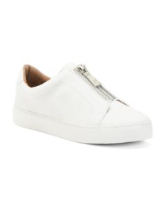 Image of sale on Leather Zip Sneakers