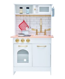 Image of sale on White & Wood Little Chef Boston Modern Play Kitchen Set