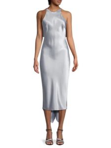 Image of sale on ​Sleeveless Pencil Silk Charmeuse Dress