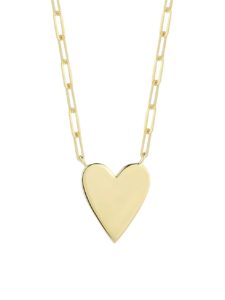 Image of sale on 14K Goldplated Sterling Silver Heart Pendant Necklace