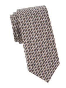 Image of sale on Geometric Silk Tie