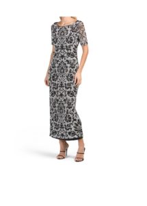 Image of sale on Embroidered Tiered Tulle Cocktail Dress