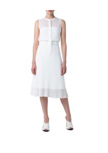 Image of sale on Crepe Plisse Belted Midi Dress size 8-12