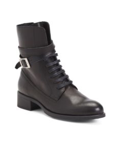 Image of sale on Leather Laced Up Booties