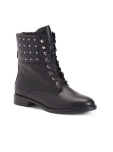 Image of sale on Leather Laced Up Booties
