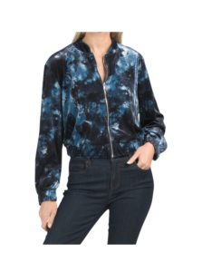 Image of sale on Tie Dye Velvet Zip Jacket