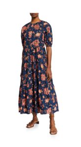 Image of sale on Mischa Tiered Floral-Print Maxi Dress size 0,2