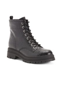 Image of sale on Lugged Sole Lace Up Booties