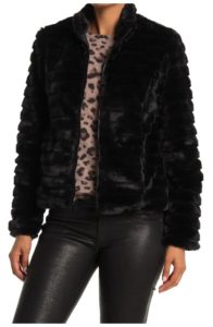 Image of sale on Zip Up Faux Fur Jacket