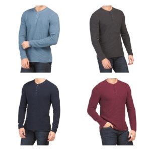 Image of sale on Cotton Waffle Knit Henley