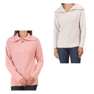 Image of sale on Cozy Quarter Zip Sweater