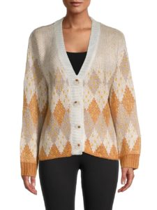 Image of sale on Jacquard Argyle Cardigan