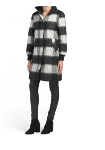 Image of sale on Mohair Wool Buffalo Plaid Coat