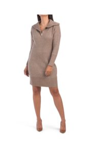 Image of sale on Wide Collar Sweater Dress 38inch