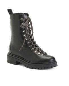 Image of sale on Leather Laced Up Booties