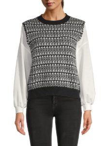 Image of sale on Knit Dropped-Shoulder Pullover
