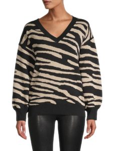Image of sale on Animal-Pattern Pullover