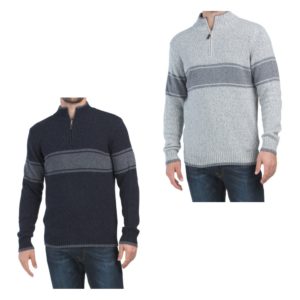 Image of sale on Zip Mock Neck Sweater