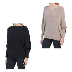 Image of sale on Button Back Cotton Slub Knit Sweater