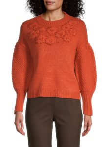 Image of sale on Embroidered Floral Sweater