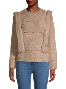 Image of sale on Pointelle-Knit Sweater