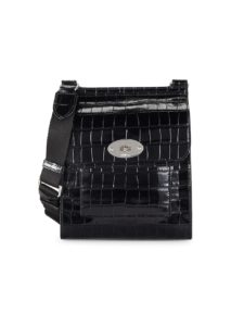 Image of sale on Small Antony Croc-Embossed Leather Crossbody Bag