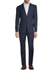 Image of sale on ​Regular-Fit Windowpane Wool Suit