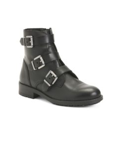 Image of sale on 3 Buckle Leather Booties