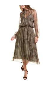 Image of sale on Silk Midi Dress