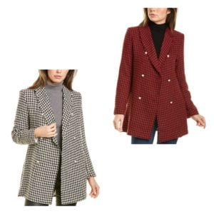 Image of sale on Houndstooth Trench Coat