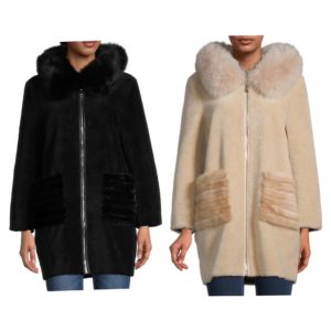 Image of sale on Shearling, Fox & Mink Fur Coat