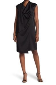 Image of sale on Cowl Neck Sleeveless Draped Dress 40” inches
